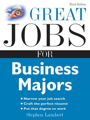 Great Jobs for Business Majors - ebook